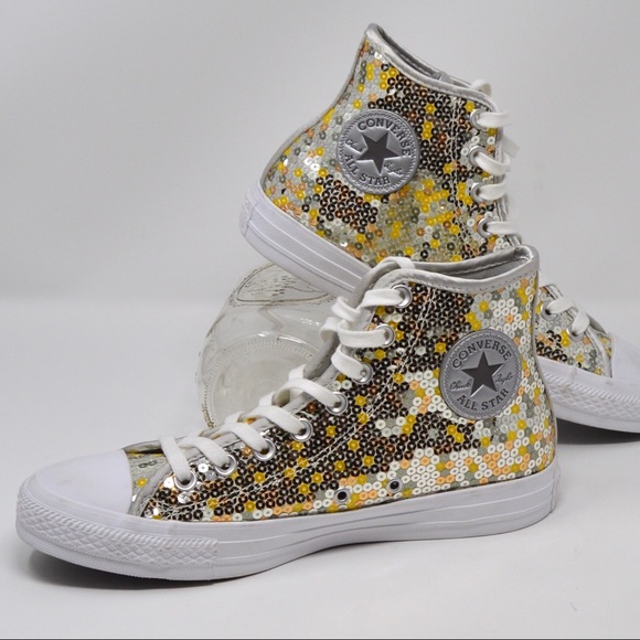 Converse Shoes - Converse Chuck Taylor Holiday Silver/Gold/White 9